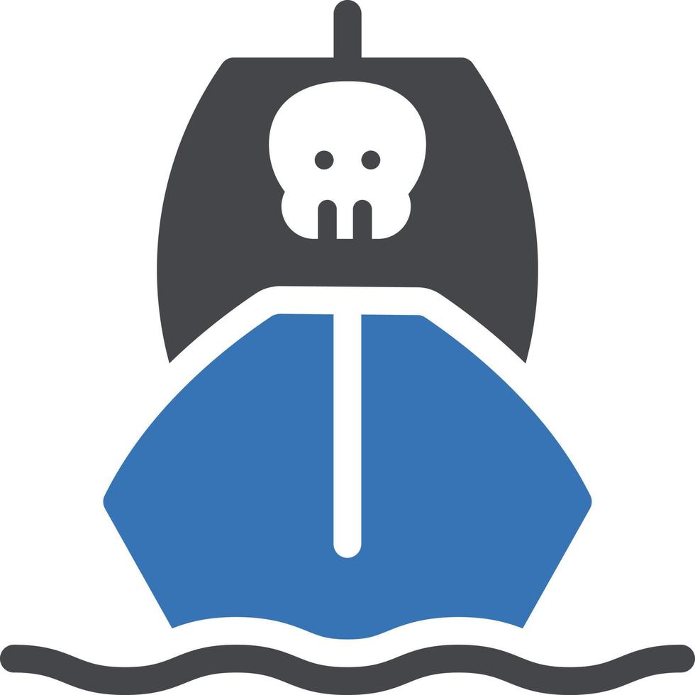 ilustración de vector de crucero pirata en un fondo. símbolos de calidad premium. iconos vectoriales para concepto y diseño gráfico.