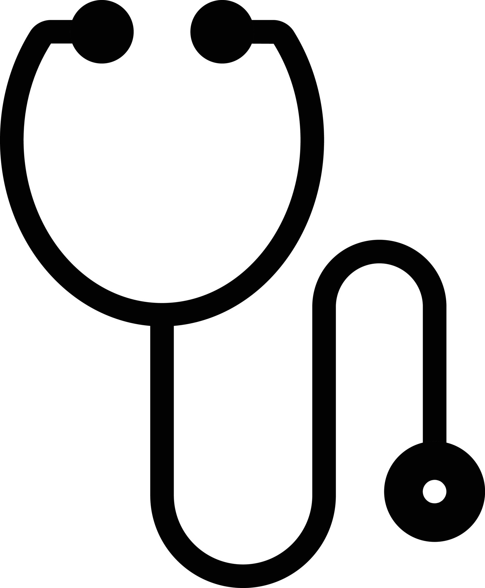 Black stethoscope icon - Free black stethoscope icons