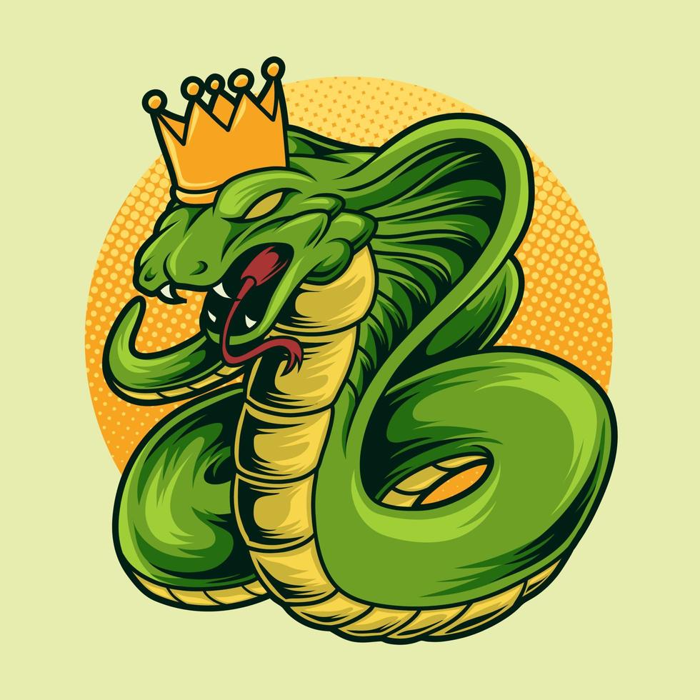 King cobra snake vector