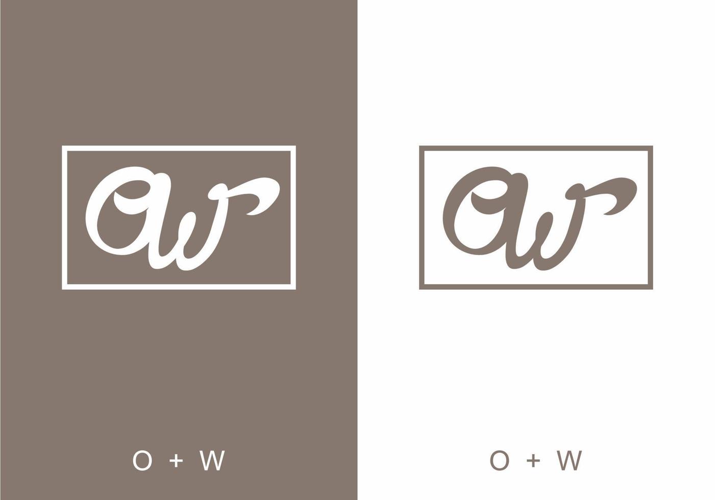 initial letter text of OW vector