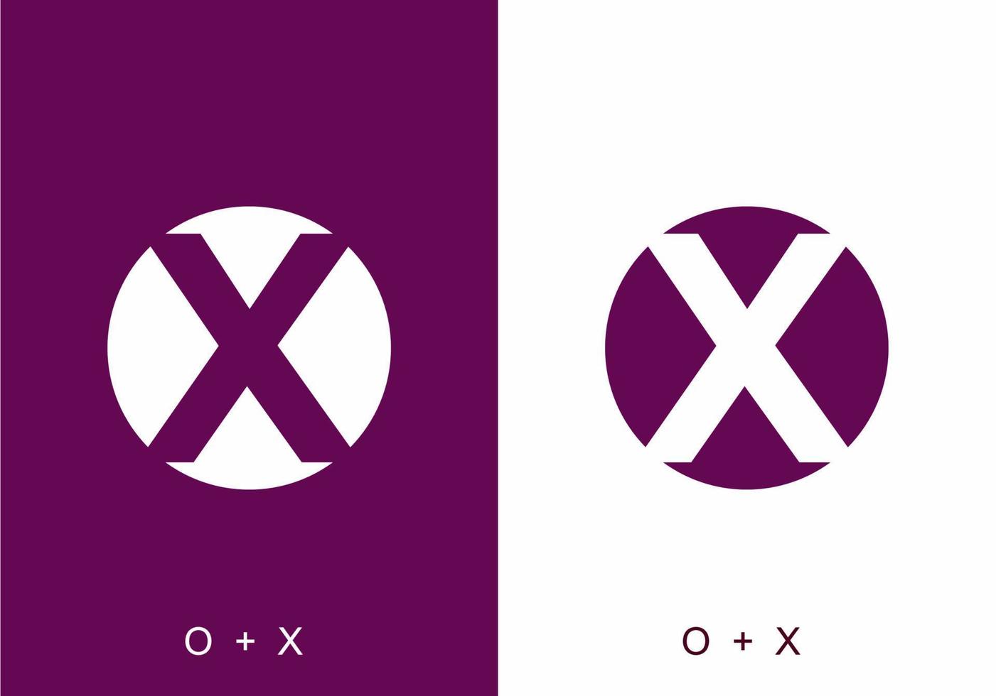 initial letter text of OX vector