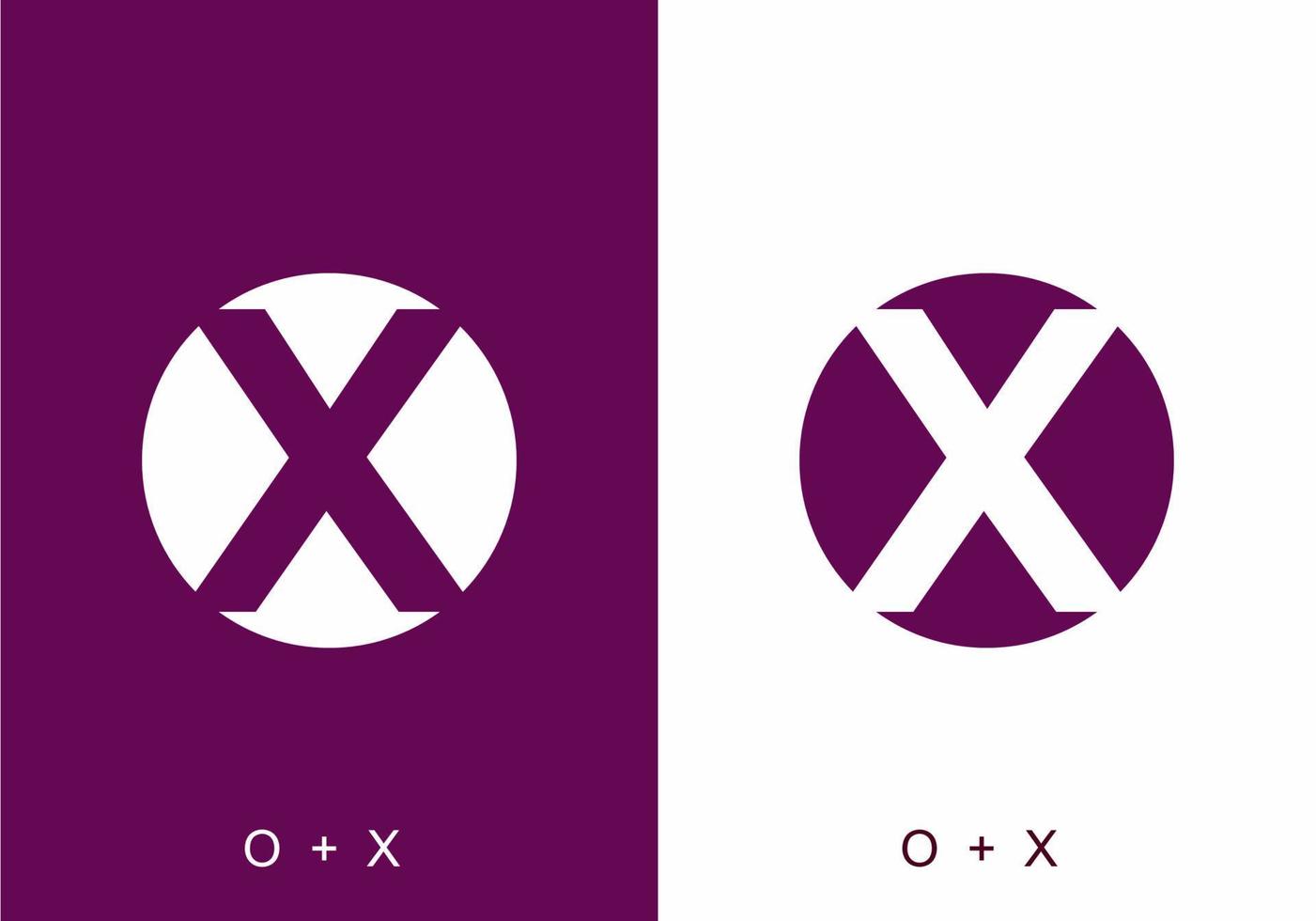 initial letter text of OX vector