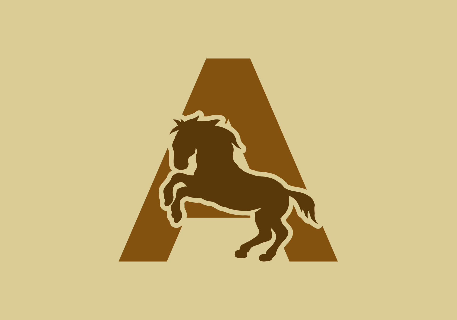 Letra Inicial A Con Forma De Caballo 7294891 Vector En Vecteezy Initial Letter A With Horse Shape Free Vector