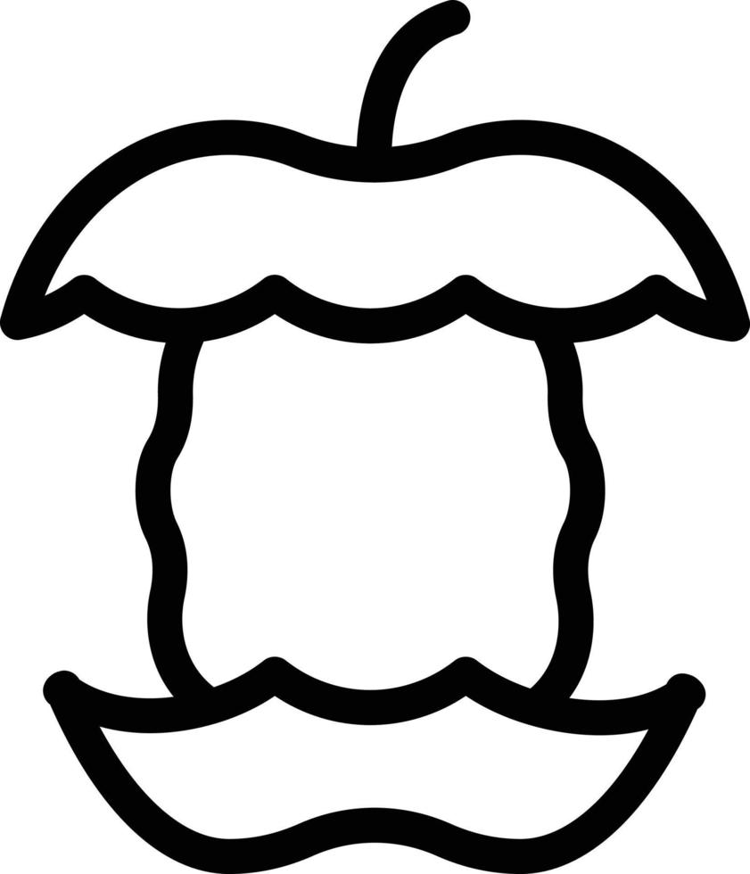 ilustración de vector de mordedura de manzana en un fondo. símbolos de calidad premium. iconos vectoriales para concepto y diseño gráfico.