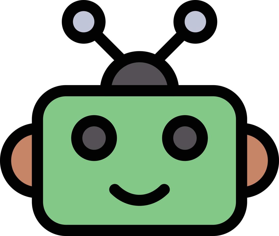 ilustración de vector de robot en un fondo. símbolos de calidad premium. iconos vectoriales para concepto y diseño gráfico.