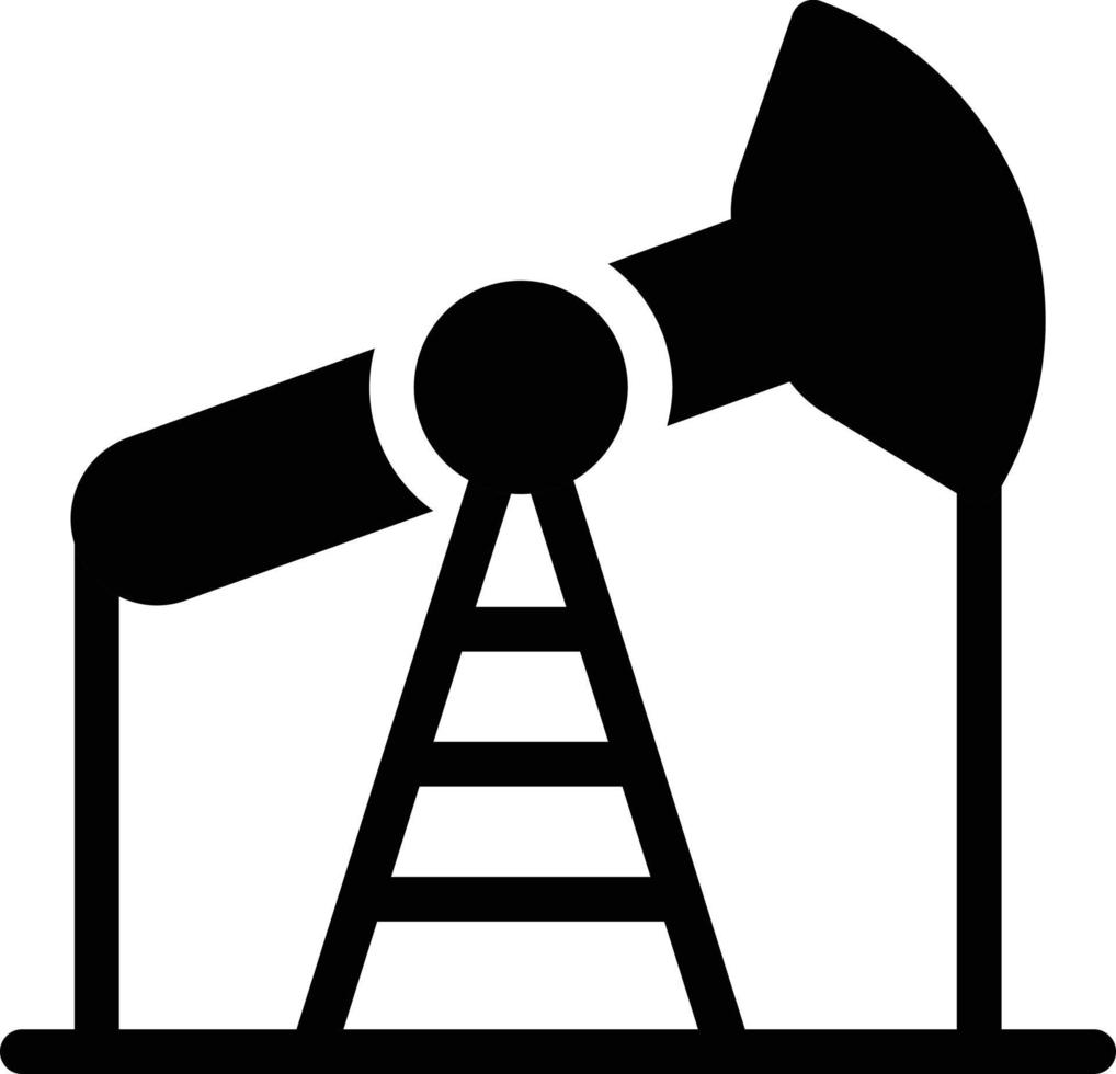 ilustración de vector de perforación de petróleo en un fondo. símbolos de calidad premium. iconos vectoriales para concepto y diseño gráfico.