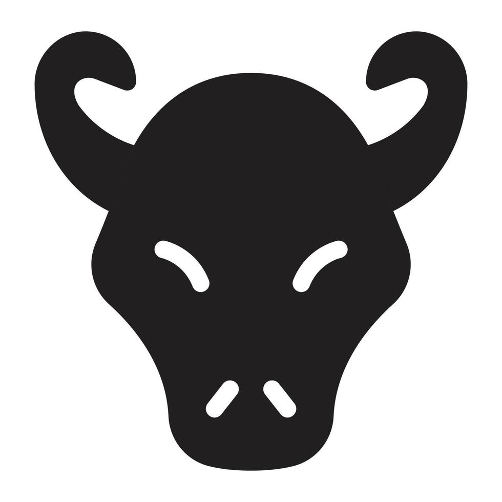 Ilustración de vector de toro en un fondo. Símbolos de calidad premium. Iconos vectoriales para concepto y diseño gráfico.