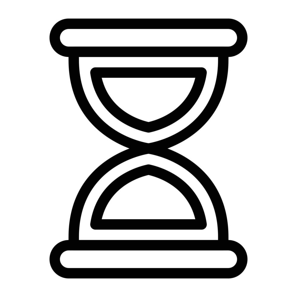 ilustración vectorial de reloj de arena en un fondo. símbolos de calidad premium. iconos vectoriales para concepto y diseño gráfico. vector