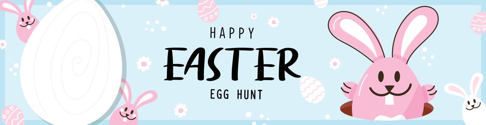 Flat vector design of easter shopping banner