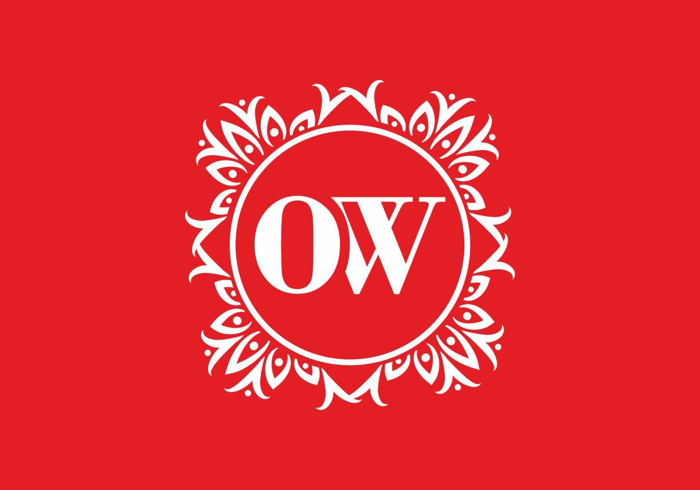initial letter text of OW vector