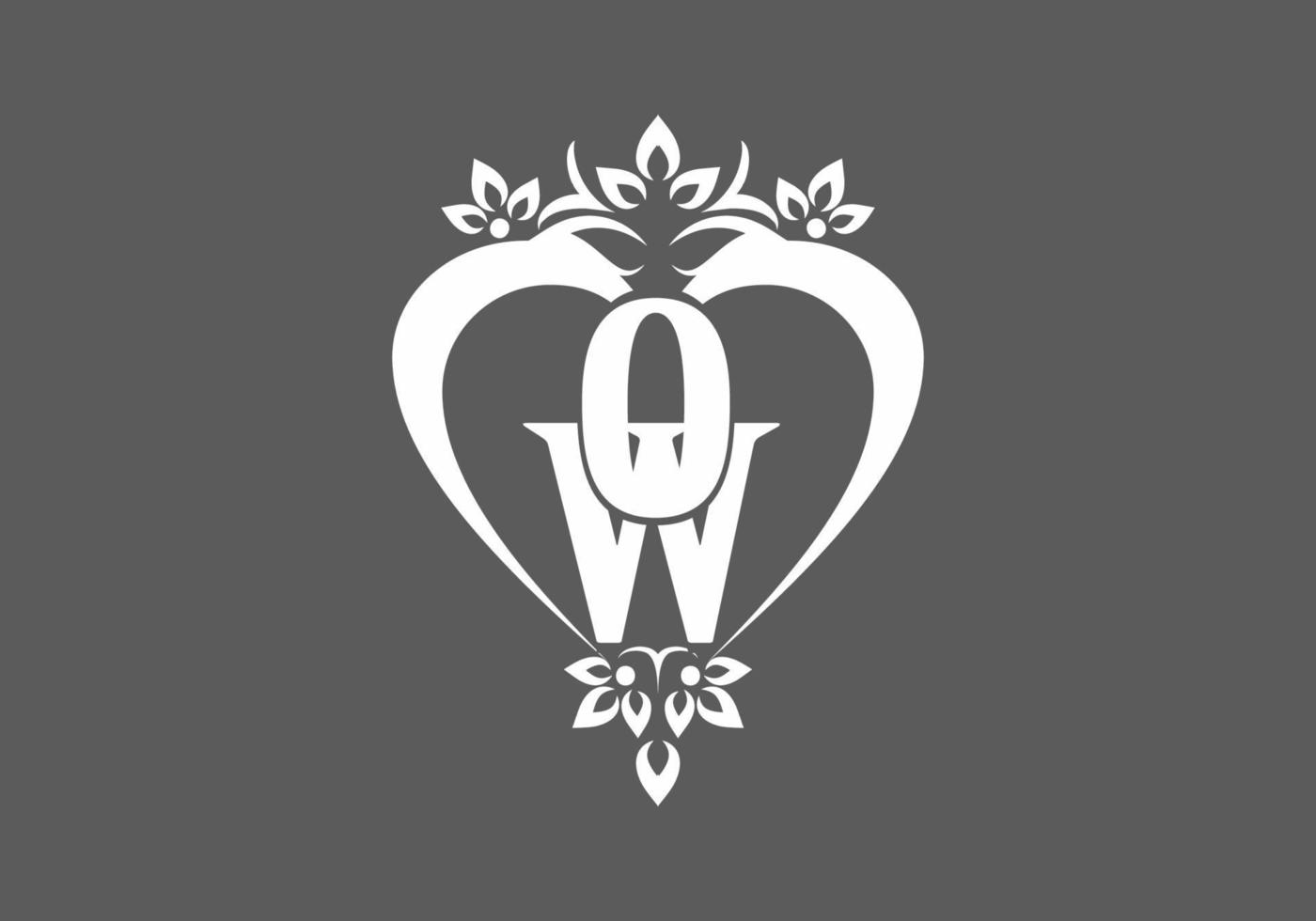 initial letter text of OW vector