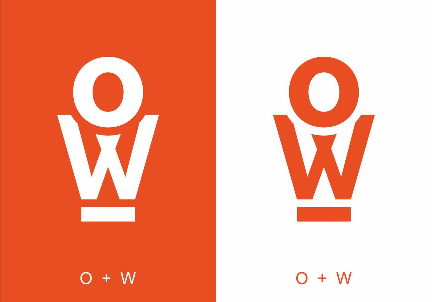 initial letter text of OW vector