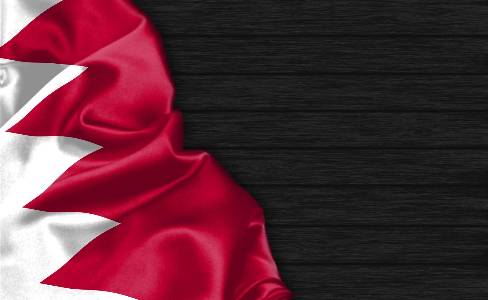 3D Rendering Closeup of Qatar flag photo