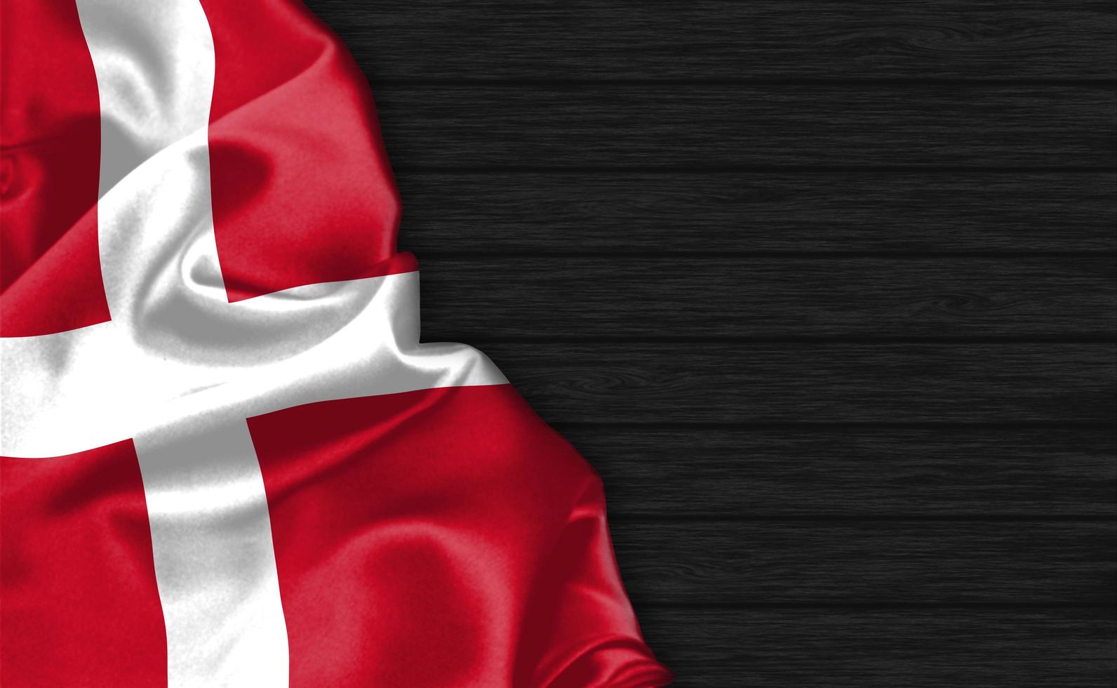 3D Rendering Closeup of Denmark flag photo