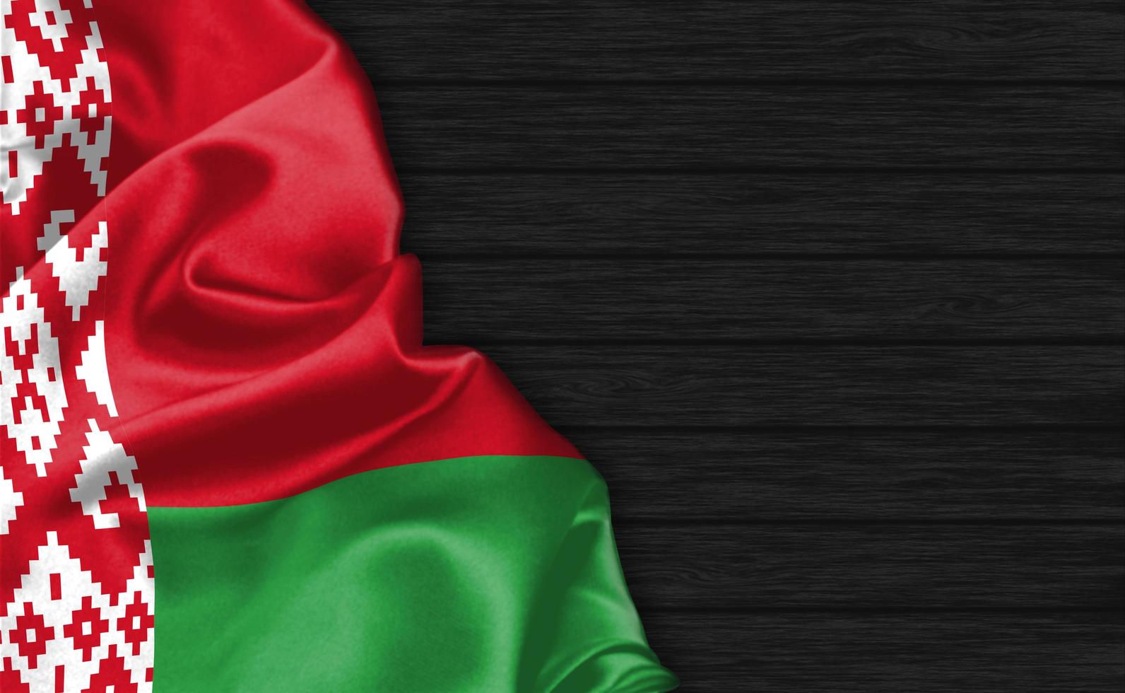 3D Rendering Closeup of Belarus flag photo