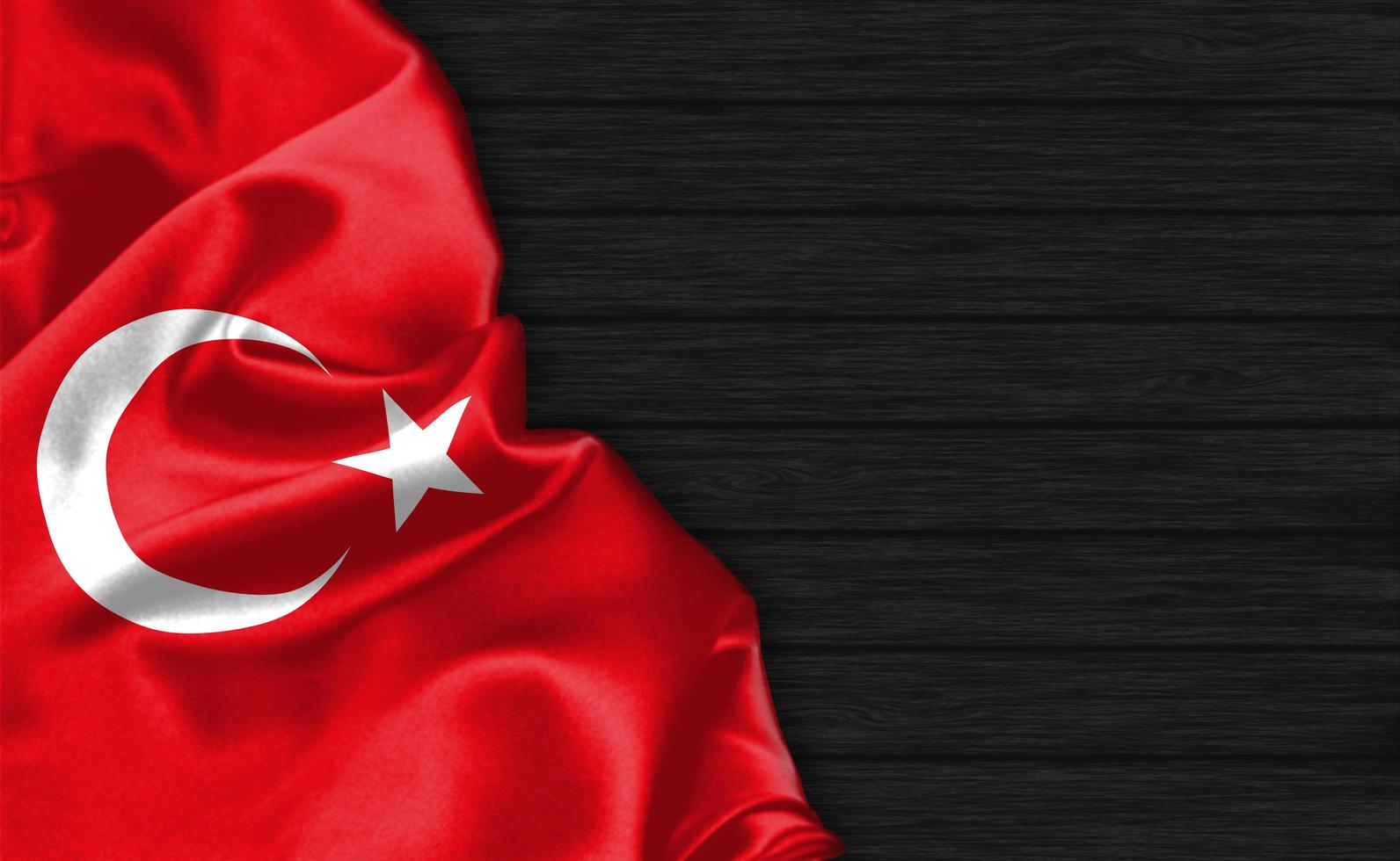 3D Rendering Closeup of Turkey flag photo
