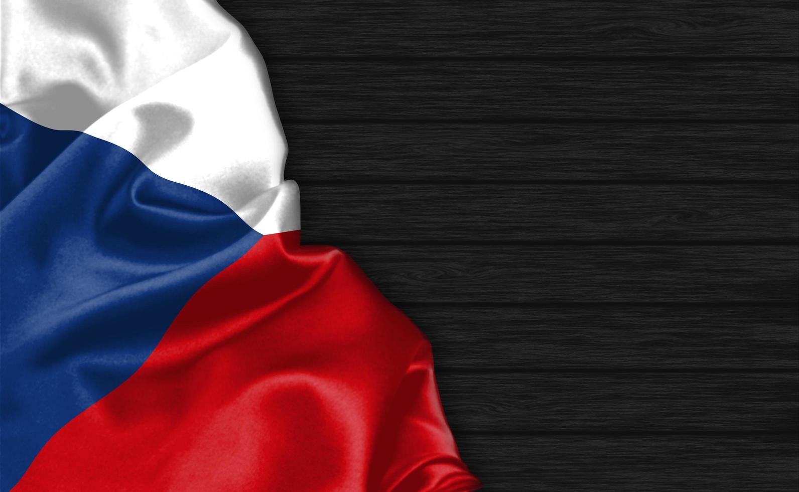 3D Rendering Closeup of Czech Republic flag photo