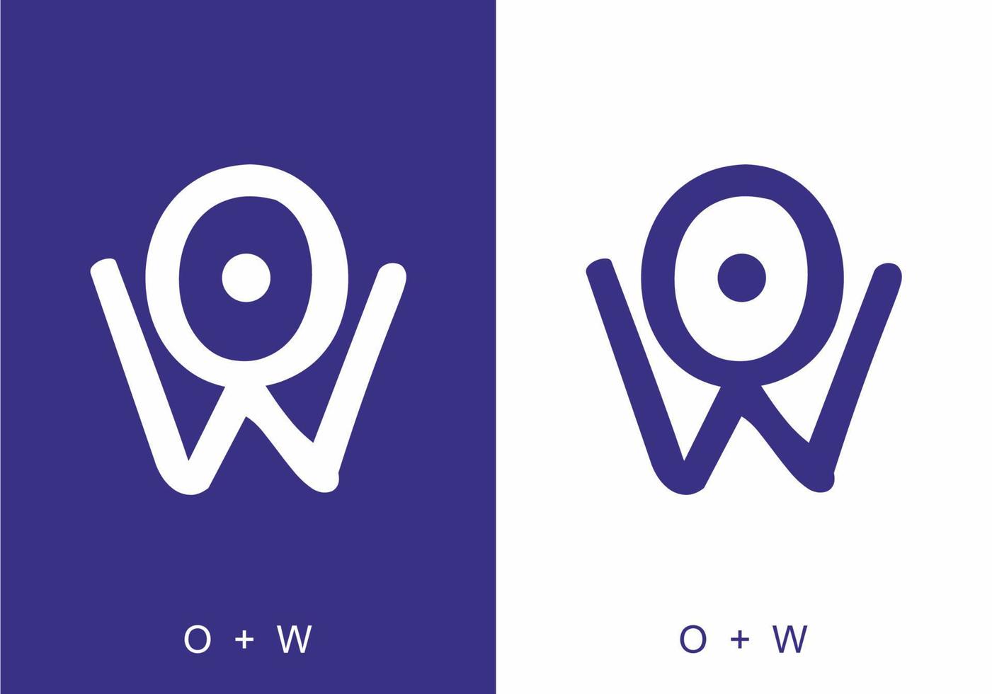 initial letter text of OW vector