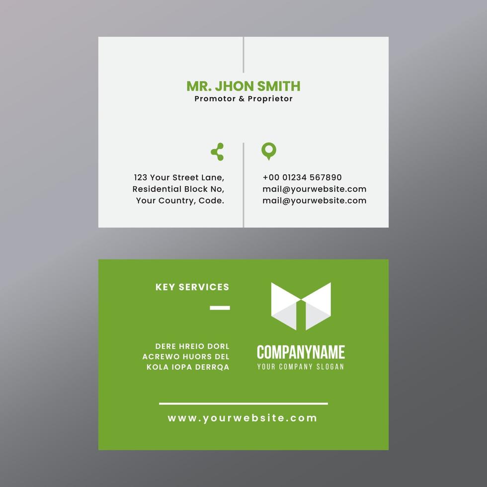 Business Card Design Vector Template