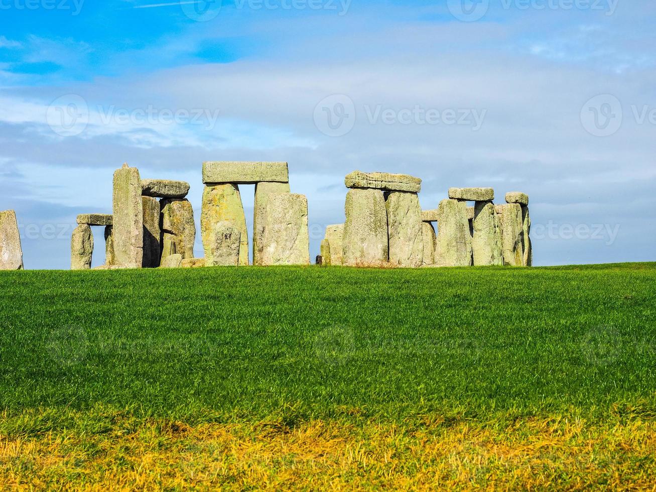 HDR Stonehenge monument in Amesbury photo