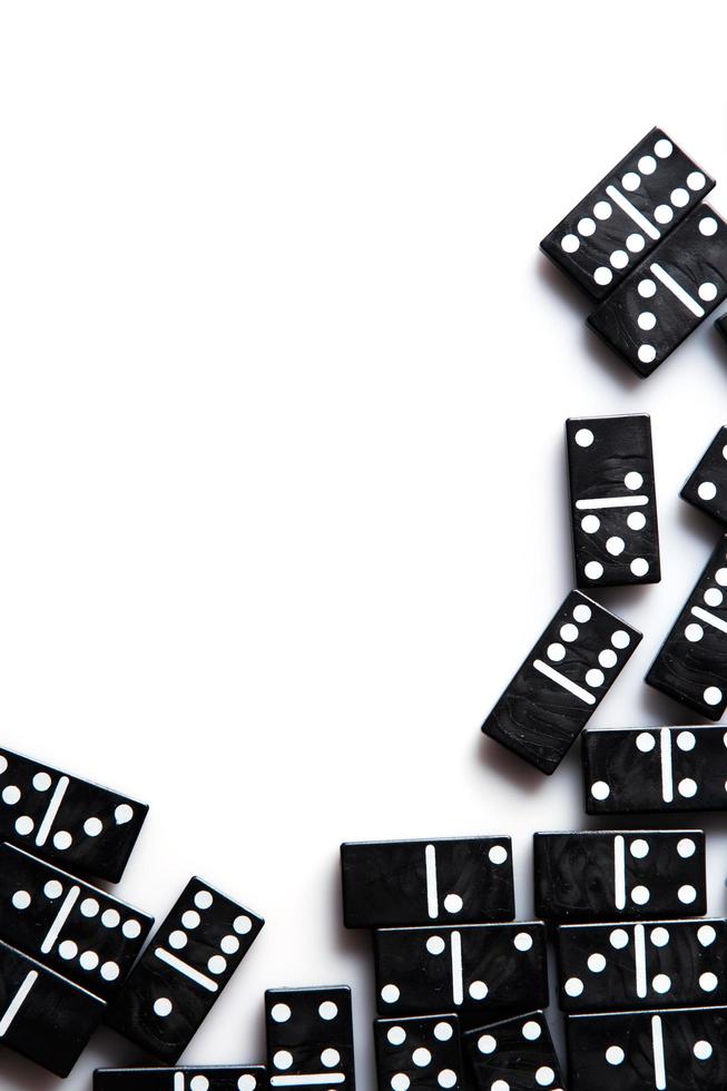 Pieces of domino photo