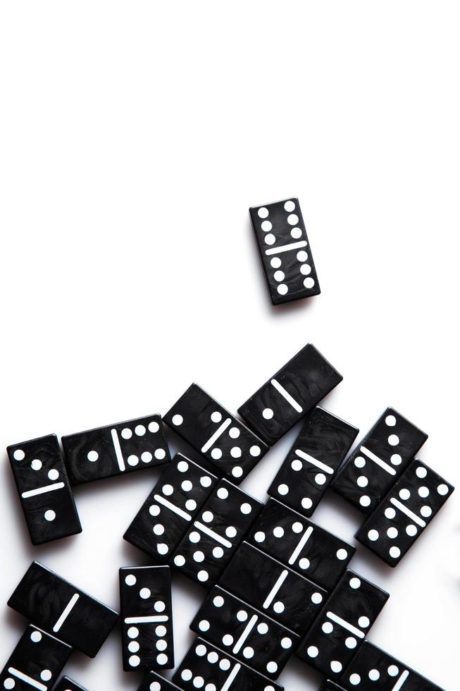 Pieces of domino photo