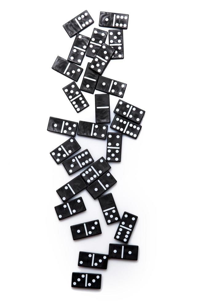 Pieces of domino photo