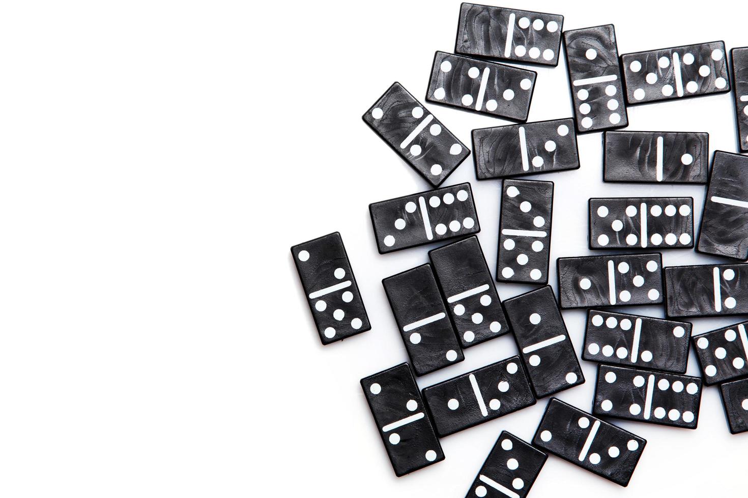 Pieces of domino photo