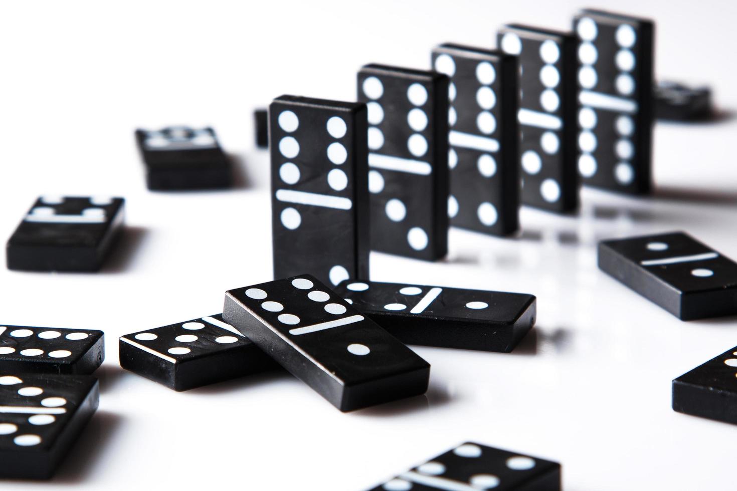 Pieces of domino photo