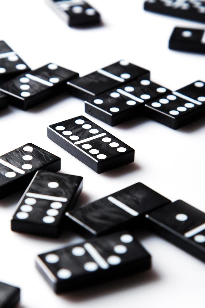 Pieces of domino photo