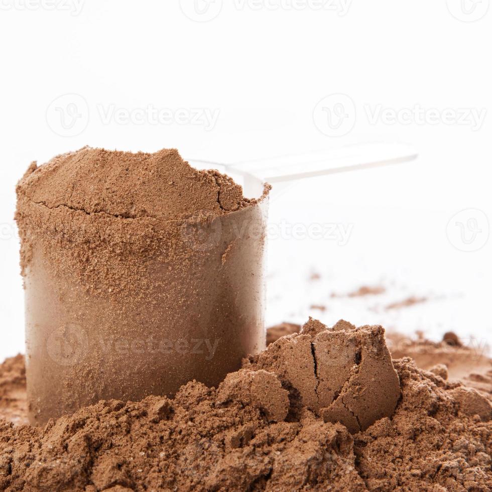 Whey protein powder photo