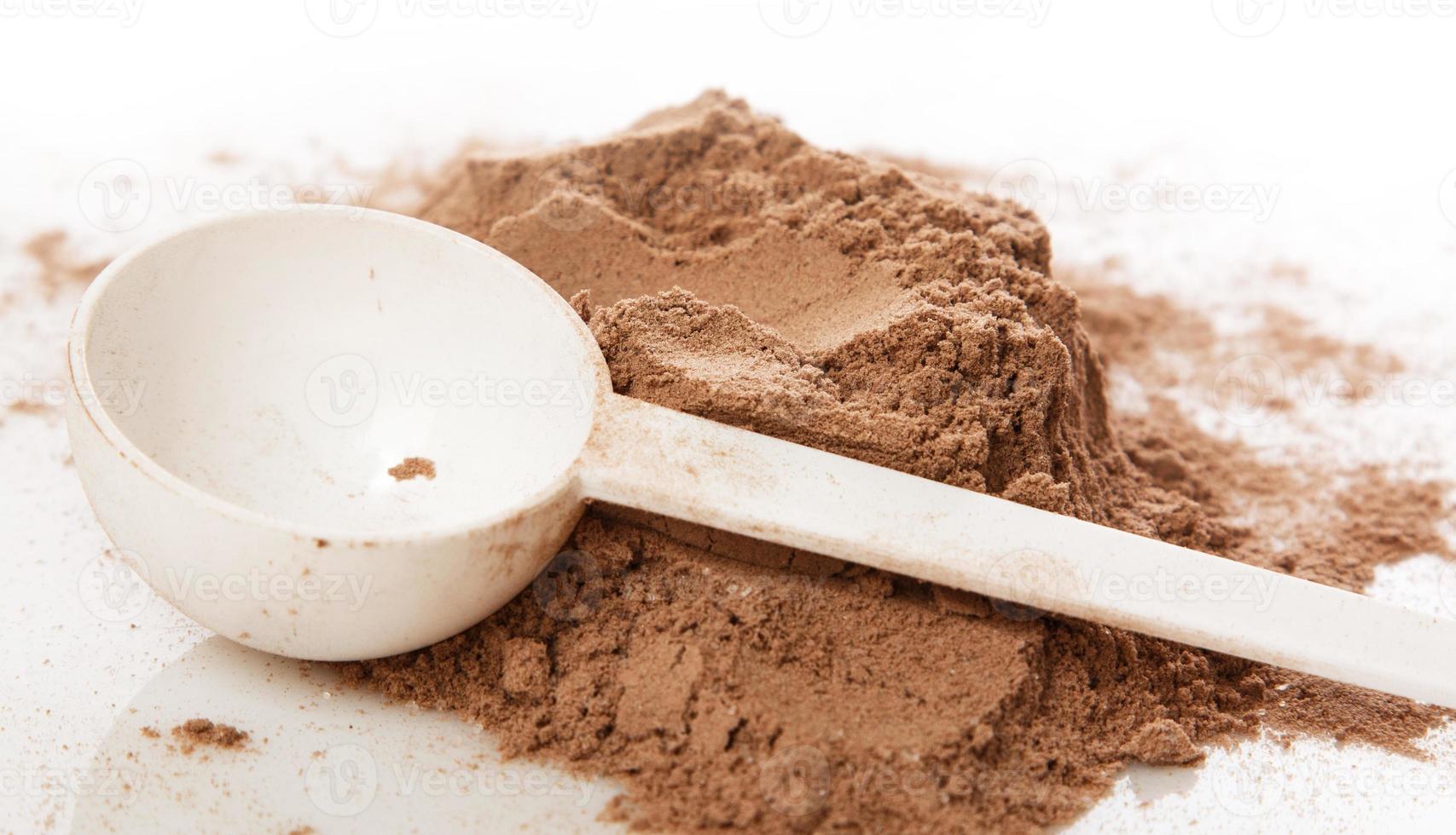 Whey protein powder photo