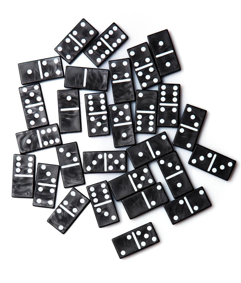 Pieces of domino photo