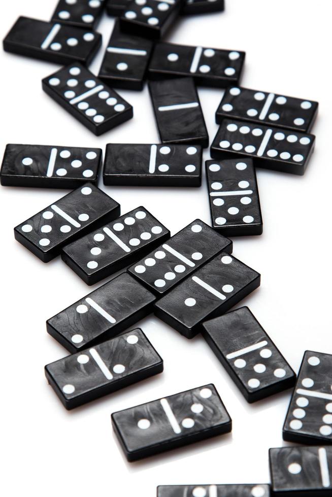 Pieces of domino photo