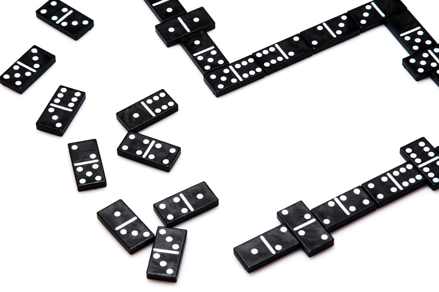 Pieces of domino photo