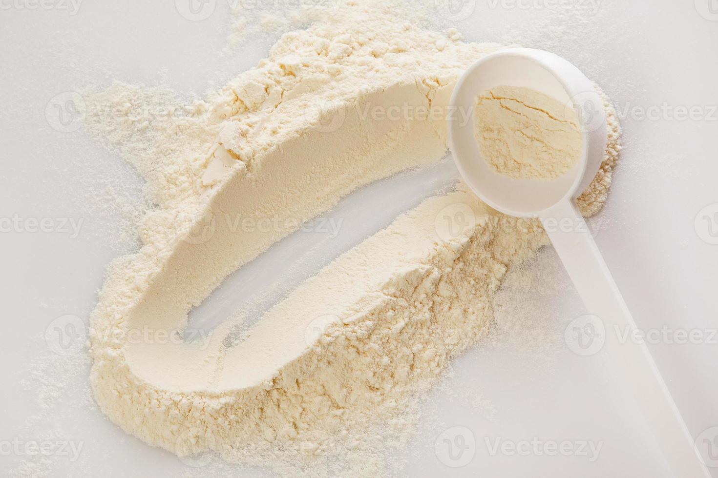 Whey protein powder photo