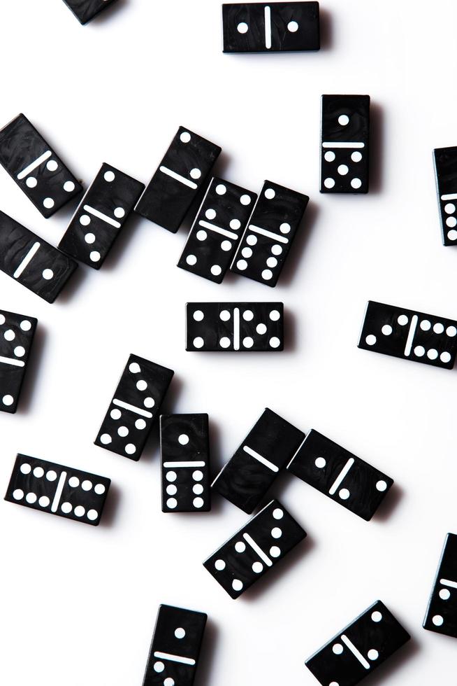 Pieces of domino photo