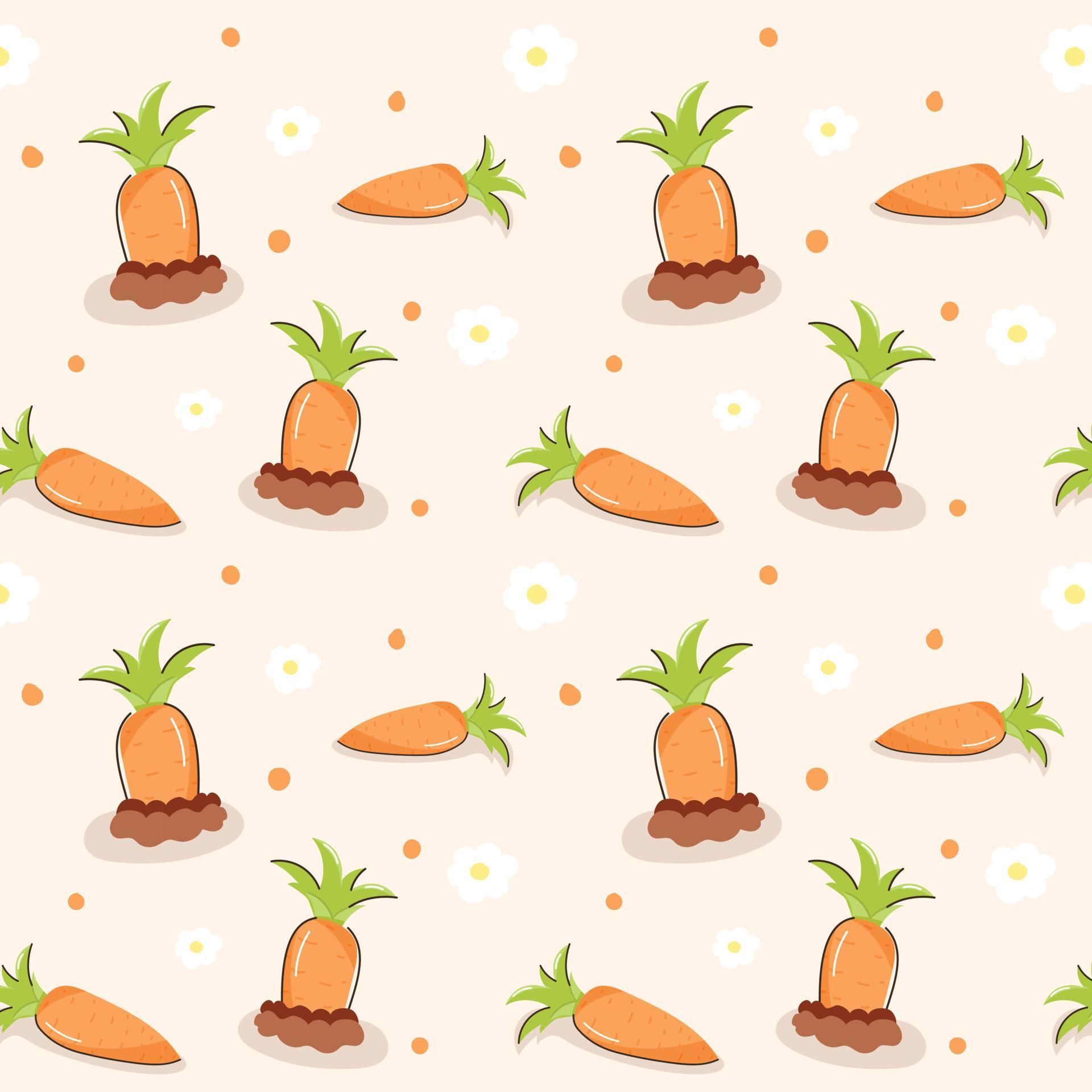 Grab this amazing carrot pattern design 7297196 Vector Art at Vecteezy