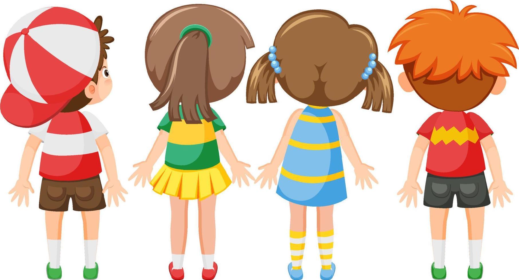 espalda de personajes de dibujos animados de niños pequeños 7297252 Vector en Vecteezy espalda de personajes de dibujos animados de niños pequeños 7297252 Vector en Vecteezy
