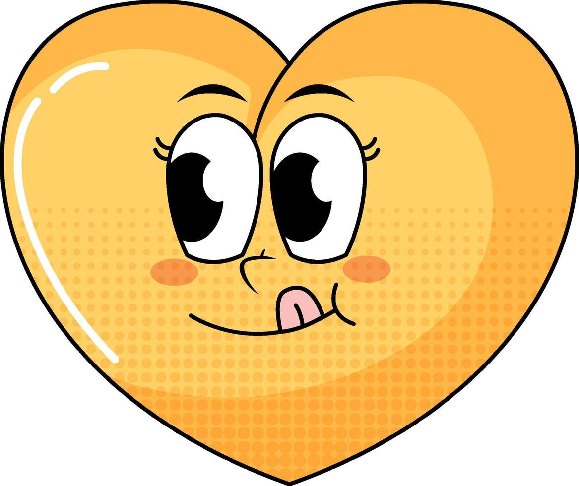 Heart on white background vector