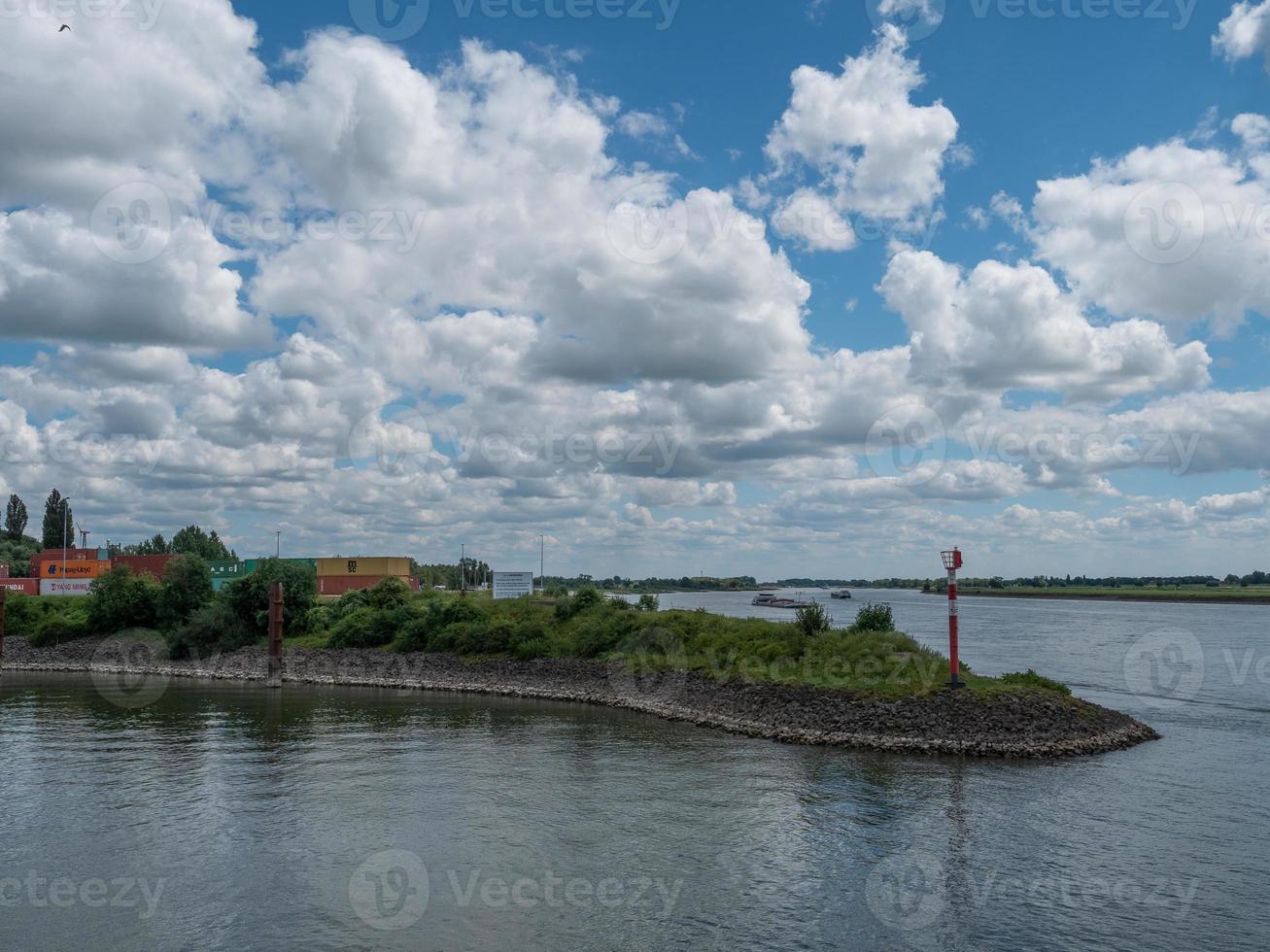 Emmerich at the river rhine in germany photo