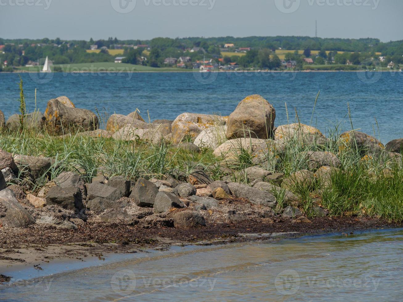 the baltic sea near flensburg in germany photo