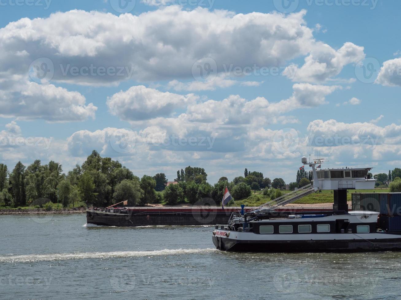 Emmerich at the river rhine in germany photo