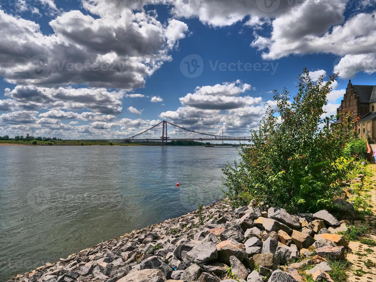 Emmerich at the river rhine in germany photo