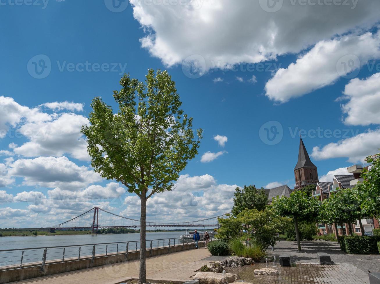 Emmerich at the river rhine in germany photo