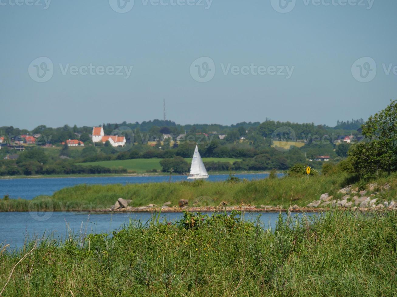 el mar báltico cerca de flensburg en alemania foto