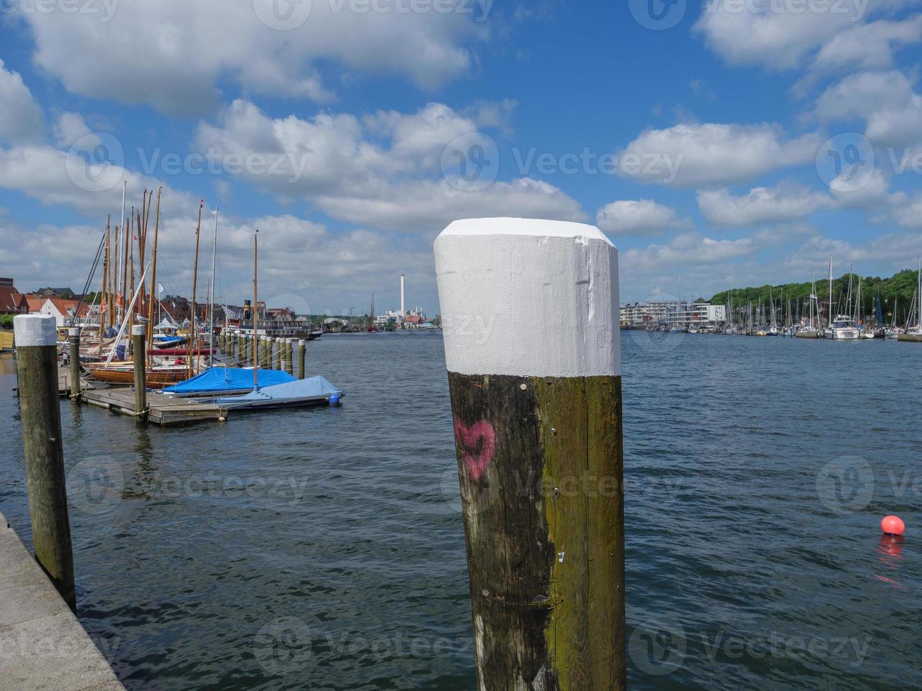 the city of Flensburg at the baltic sea photo