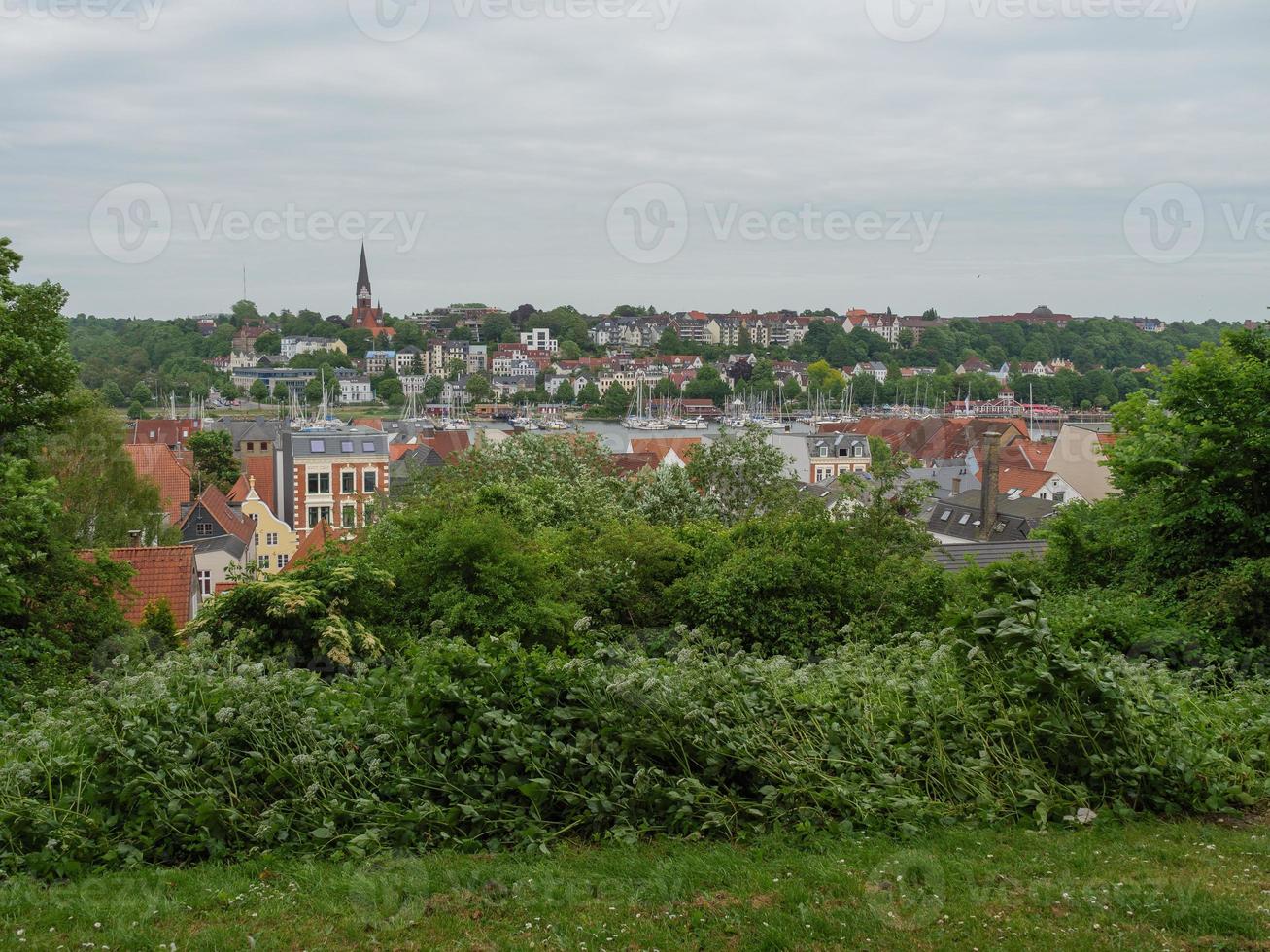 Flensburg city in germany photo