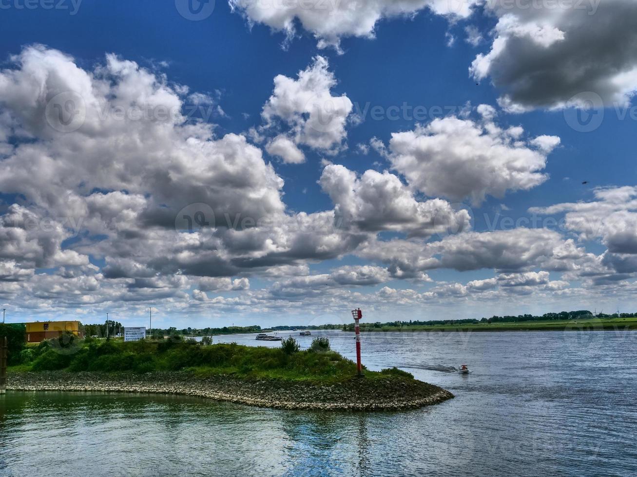 Emmerich at the river rhine in germany photo