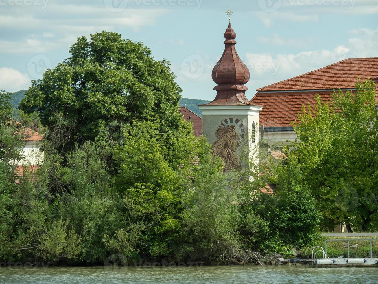 the danube river in austria photo